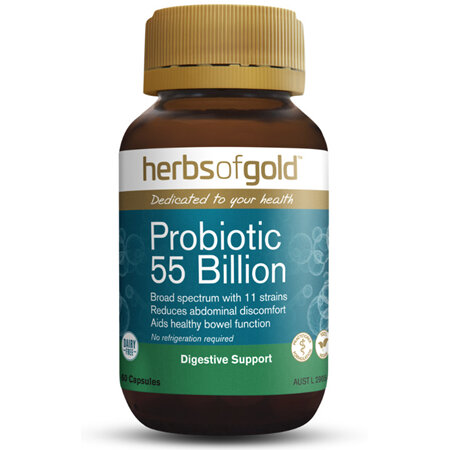 HERBS OF GOLD Probiotic 55 Billion 30 CAPSULES