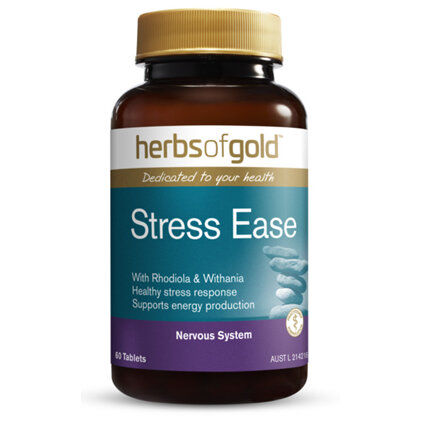 HERBS OF GOLD STRESS-EASE ADRENAL SUPPORT 60 TABLETS