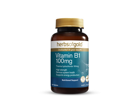 Herbs Of Gold Vitamin B1 100Mg 100 Tablets
