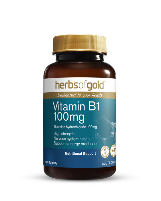 Herbs Of Gold Vitamin B1 100Mg 100 Tablets