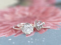 Herkimer diamond quartz April birthstone gemstone earrings lily griffin nz jewel