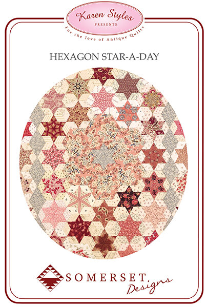 Hexagon Star A Day by Karen Styles (Pattern + Acrylic Templates)