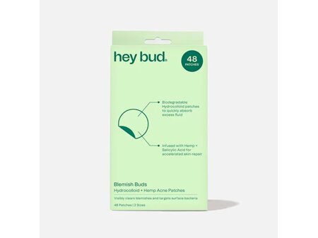 Hey Bud Hydrocolloid+Hemp Acne Patches 48pk