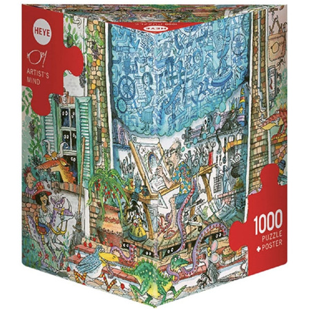 Heye 1000 Piece Jigsaw Puzzle Korky Paul  Artists Mind