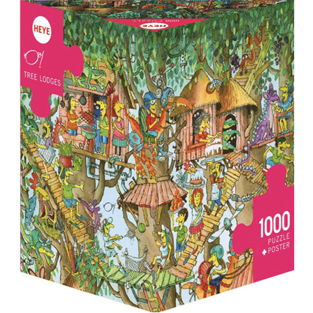 Heye 1000 Piece Jigsaw Puzzle Korky Paul Tree Lodges