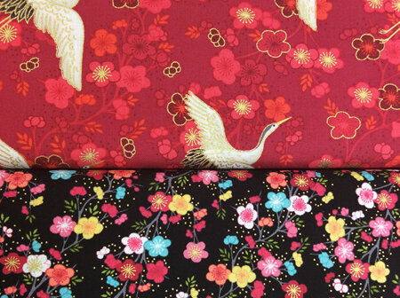 Hikari Cranes & blossoms