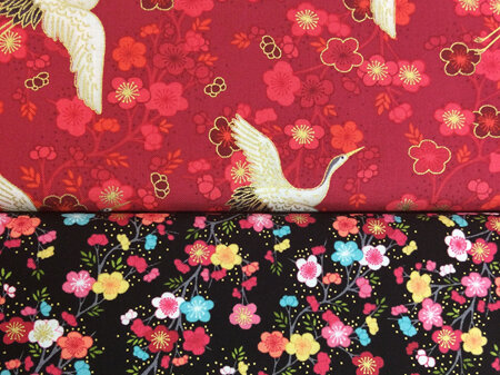 Hikari Cranes & blossoms