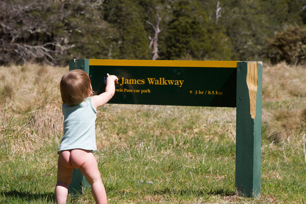 hiking tramping baby potty training