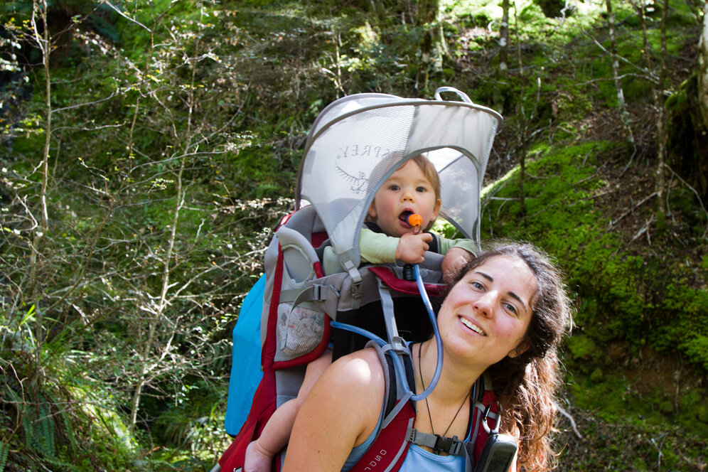 hiking with a baby water nz