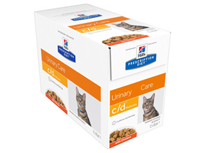 Hill's Prescription Diet c/d Multicare Chicken Cat food pouches