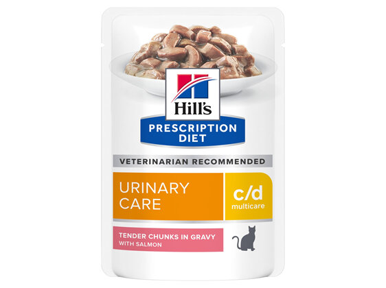 Hill's Prescription Diet c/d Multicare Chicken Cat food pouches, 85g, 12 Pack