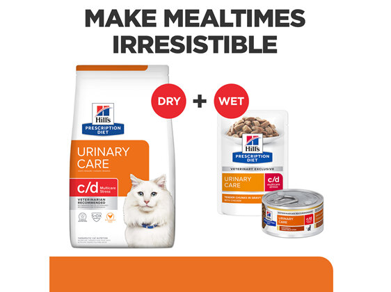 Hill's Prescription Diet c/d Multicare Stress Urinary Care Chicken & Vegetable Stew Canned Cat Food