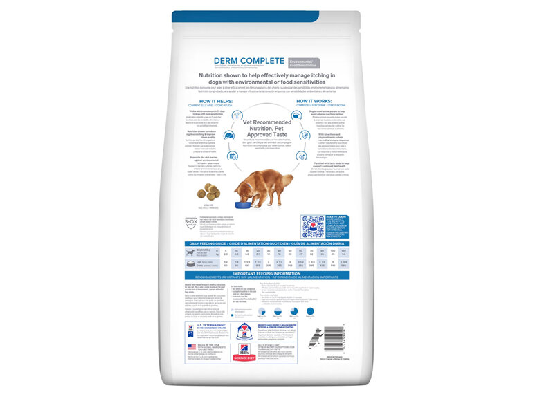 Hill's Prescription Diet Derm Complete Environmental & Food Sensitivities Dry Dog Food