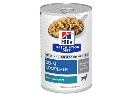Hill's Prescription Diet Derm Complete Environmental & Food Sensitivities Wet Dog Food,  12x370g