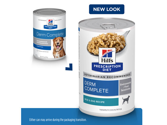 Hill's Prescription Diet Derm Complete Environmental & Food Sensitivities Wet Dog Food,  12x370g