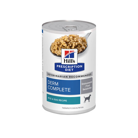 Hill's Prescription Diet Derm Complete Environmental/Food Sensitivities Canned Dog Food 12x370g