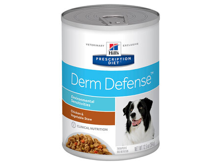 Hill's Prescription Diet Derm Defense Chicken and Vegetable Stew Canned Dog Food