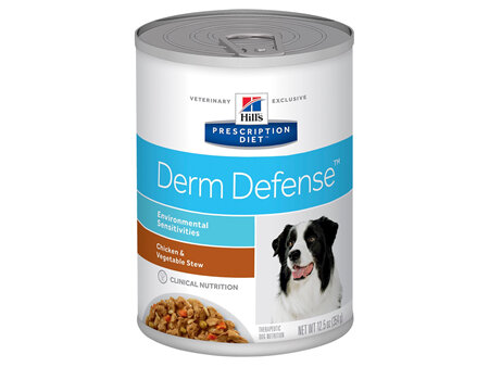 Hill's Prescription Diet Derm Defense Chicken and Vegetable Stew Canned Dog Food