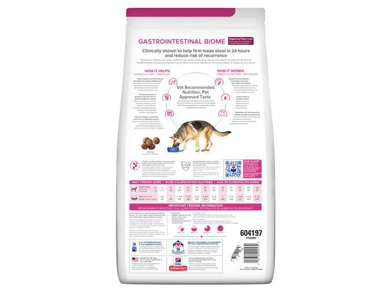 Hill's Prescription Diet Gastrointestinal Biome Digestive/Fibre Care with Chicken Dry Dog Food