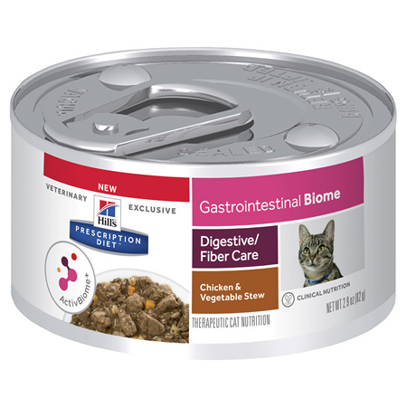 Hill's Prescription Diet GI Biome Digestive Fibre Care Chicken & Vegetable Stew Canned Wet Cat Food