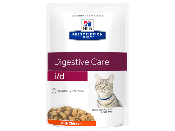 Hill's Prescription Diet i/d Digestive Care Chicken Cat food pouches