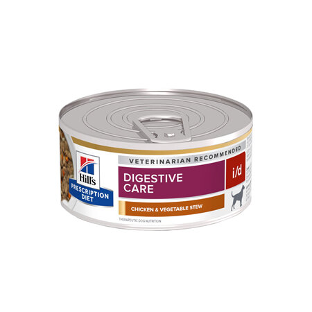 Hill's Prescription Diet i/d Digestive Care Chicken & Vegetable Stew Canned Dog Food 24x156g