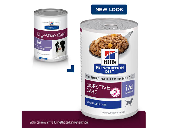 Hill's Prescription Diet i/d Low Fat Digestive Care Canned Dog Food 12x370g