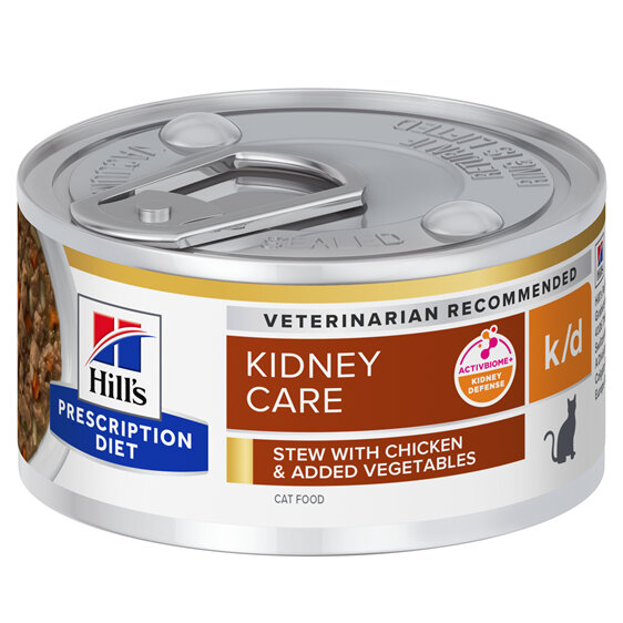 Hill's Prescription Diet k/d Kidney Care Chicken & Vegetable Stew Canned Cat Food