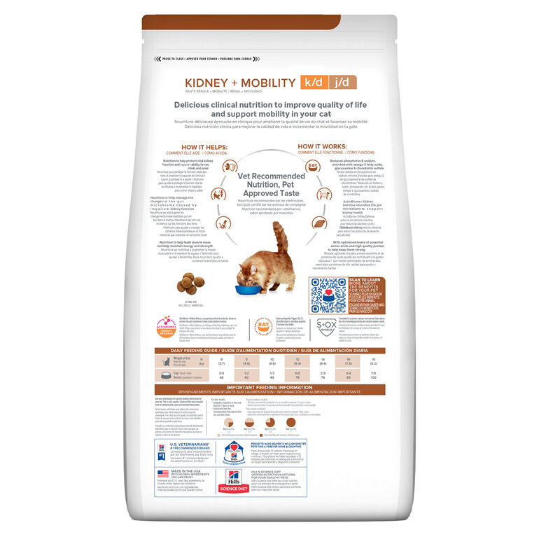 Hill's Prescription Diet k/d Kidney Care + Mobility Dry Cat Food