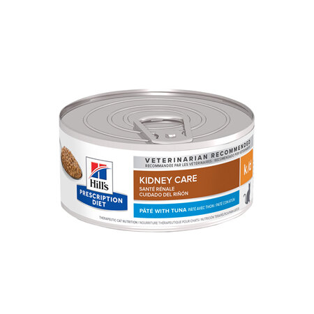 Hill's Prescription Diet k/d Kidney Care Pâté with Tuna Canned Cat Food 24x156g