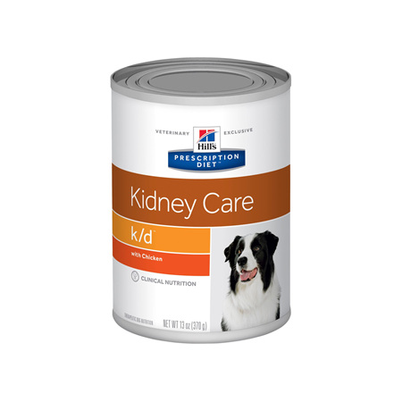 Hill's Prescription Diet k/d Kidney Care with Chicken Canned Dog Food, 370g, 12 Pack