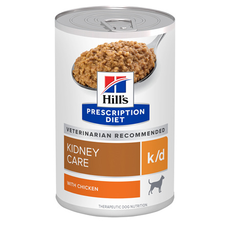Hill's Prescription Diet k/d Kidney Care with Chicken Canned Dog Food 12x370g
