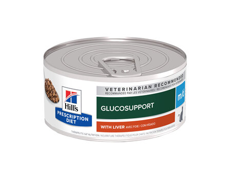 Hill's Prescription Diet m/d GlucoSupport with Liver Flavour Canned Cat Food 24x156g