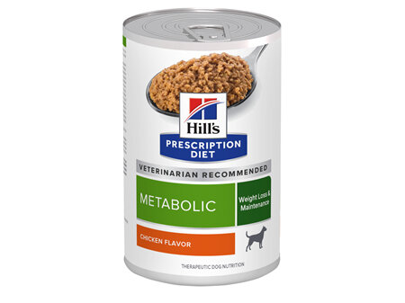 Hill's Prescription Diet Metabolic Weight Loss & Maintenance Canned Wet Dog Food 12x370g