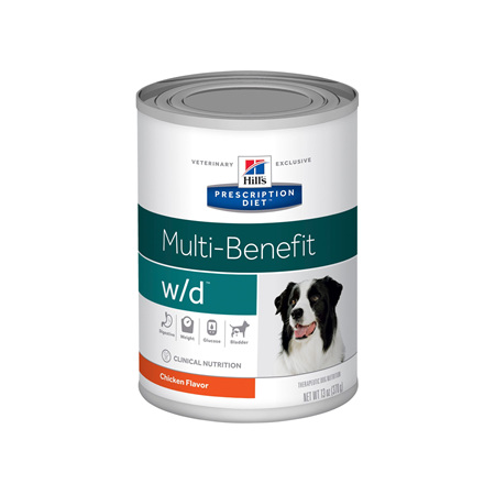Hill's Prescription Diet w/d Multi-Benefit Canned Dog Food, 370g, 12 Pack