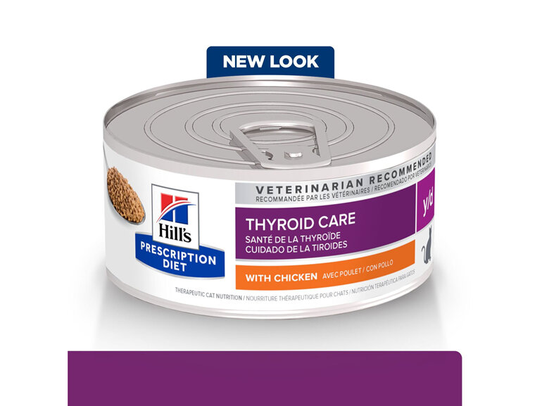 Hill's Prescription Diet y/d Thyroid Care Canned Cat Food 24x156g