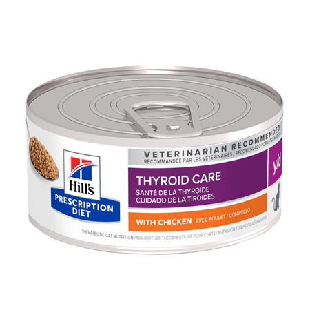 Hill's Prescription Diet y/d Thyroid Care Canned Cat Food 24x156g