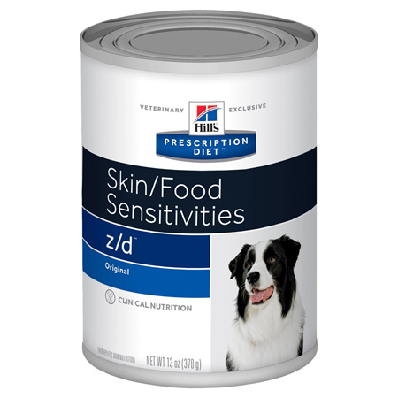 Hill's Prescription Diet z/d Skin/Food Sensitivities Canned Dog Food, 370g, 12 Pack