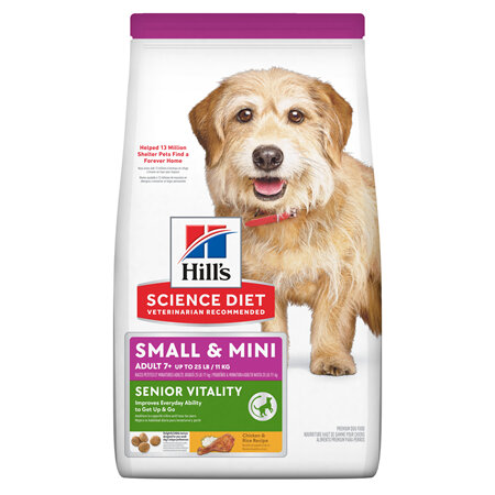 Hill's Science Diet Adult 7+ Senior Vitality Small & Mini Senior Dry Dog Food