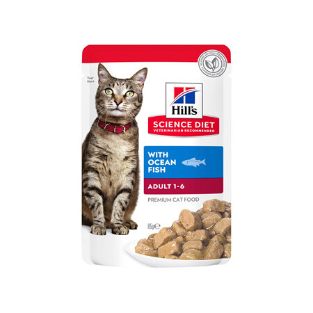 Hill's Science Diet Adult Ocean Fish Pouches Cat Food