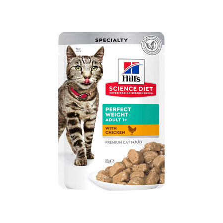 Hill's Science Diet Adult Perfect Weight Chicken Cat Food pouches