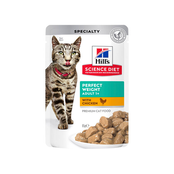 Hill's Science Diet Adult Perfect Weight Chicken Cat Food pouches