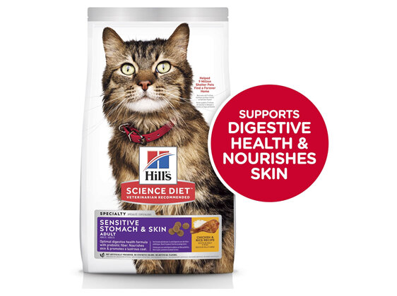 Hill's Science Diet Adult Sensitive Stomach & Skin Dry Cat Food