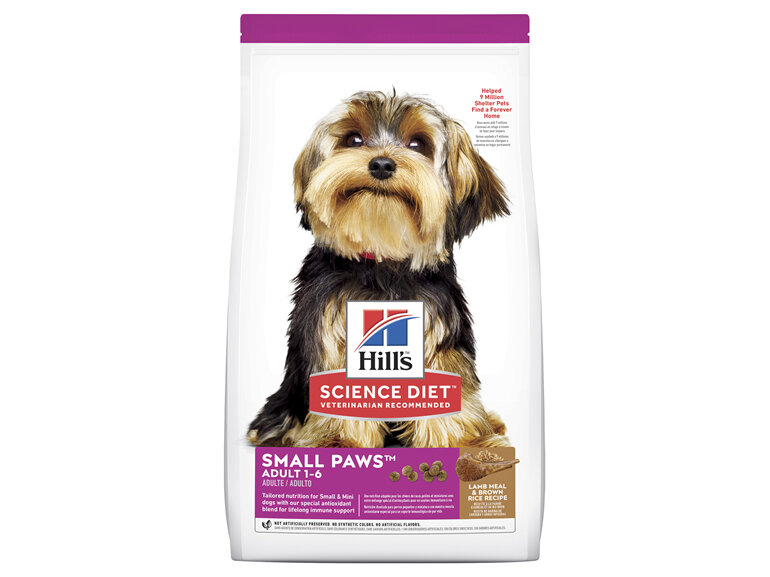 Hill's Science Diet Adult Small Paws Lamb Meal & Brown Rice Recipe Dry Dog Food