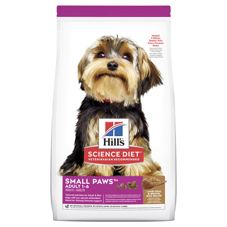 Hill's Science Diet Adult Small Paws Lamb Meal & Brown Rice Recipe Dry Dog Food
