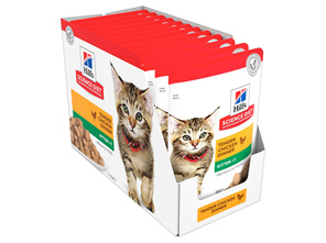 Hill's Science Diet Kitten Chicken Cat Food pouches