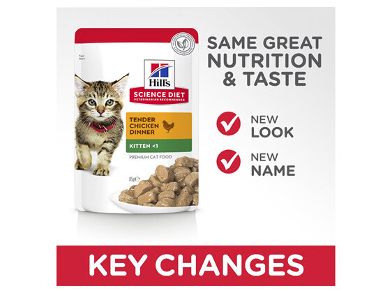 Hill's Science Diet Kitten Chicken Cat Food pouches