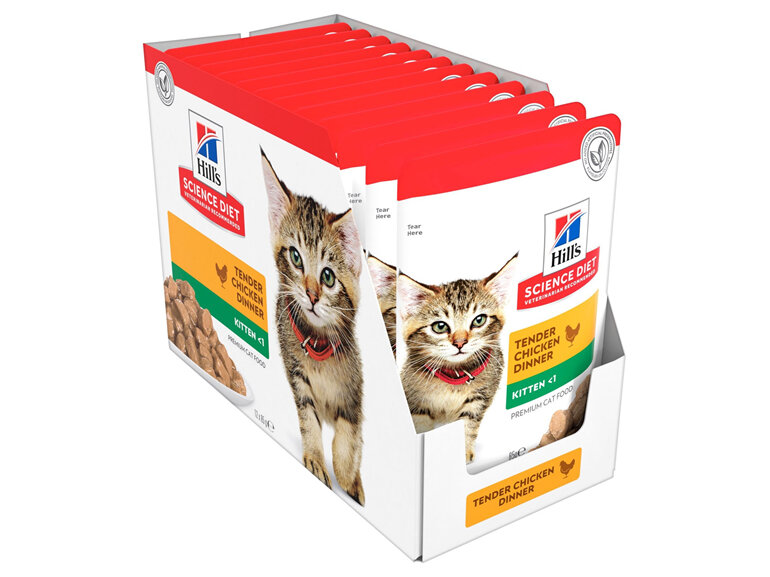 Hill's Science Diet Kitten Chicken Cat Food pouches