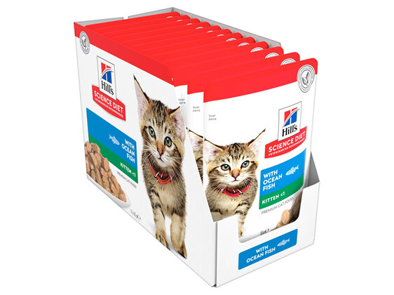 Hill's Science Diet Kitten Ocean Fish Pouches Cat Food