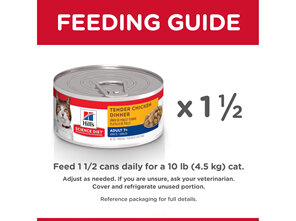 Hills SD Adult 7+ Healthy Cuisine Chicken & Rice Medley Canned Cat Food, 79g, 24 Pack